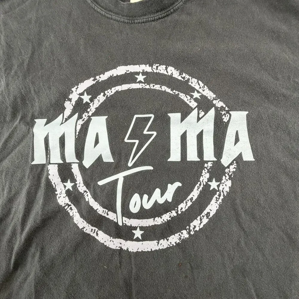 Mama Tour Comfort Colors Shirt Womens 2XL Gray Motherhood Mom Life Oversize Gym